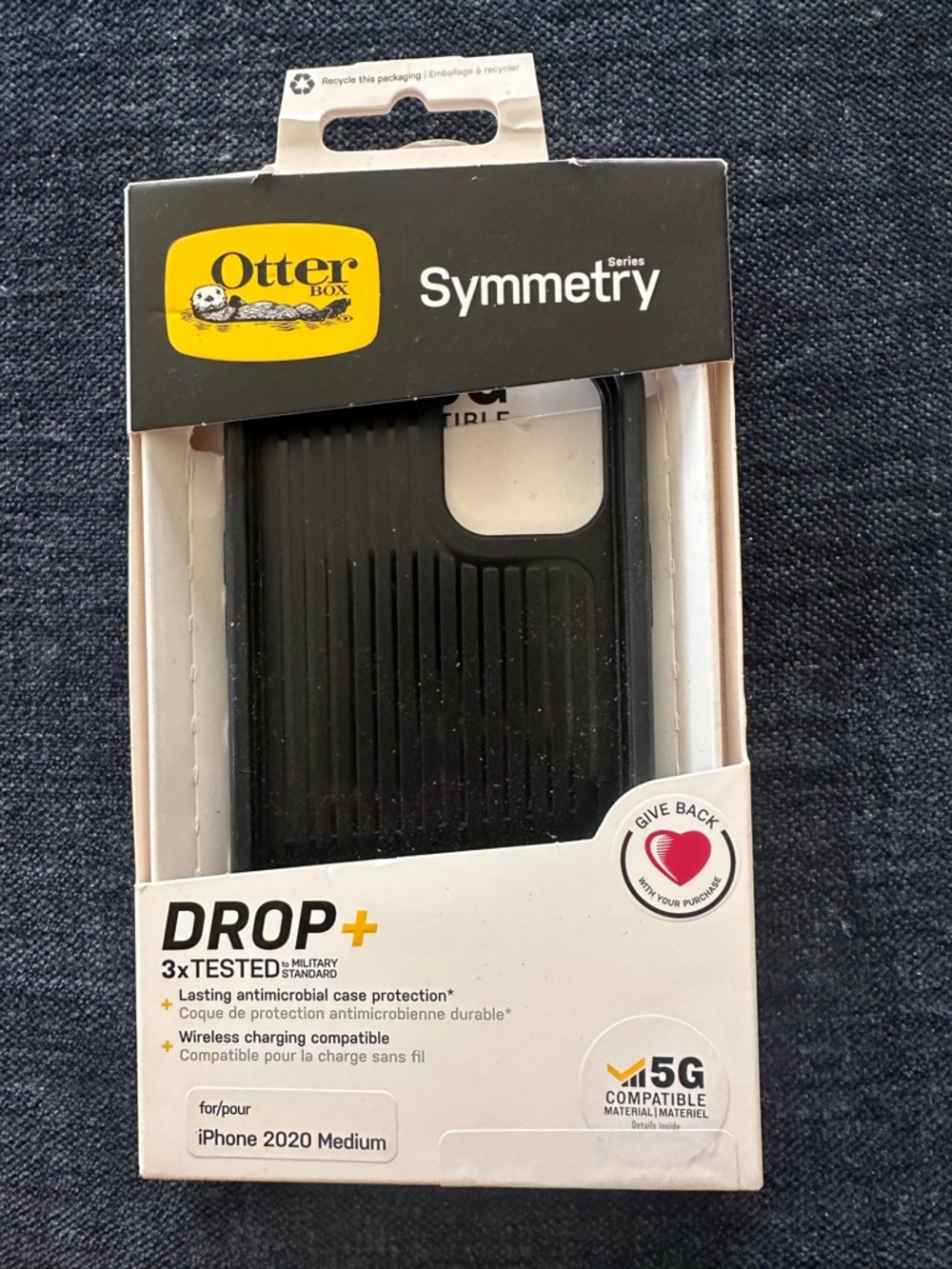 OtterBox Drop+ Series White and Black Phone Case Packaging